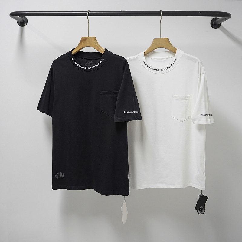Chrome Hearts Black White Graphic 2237 Short Sleeve T-Shirt