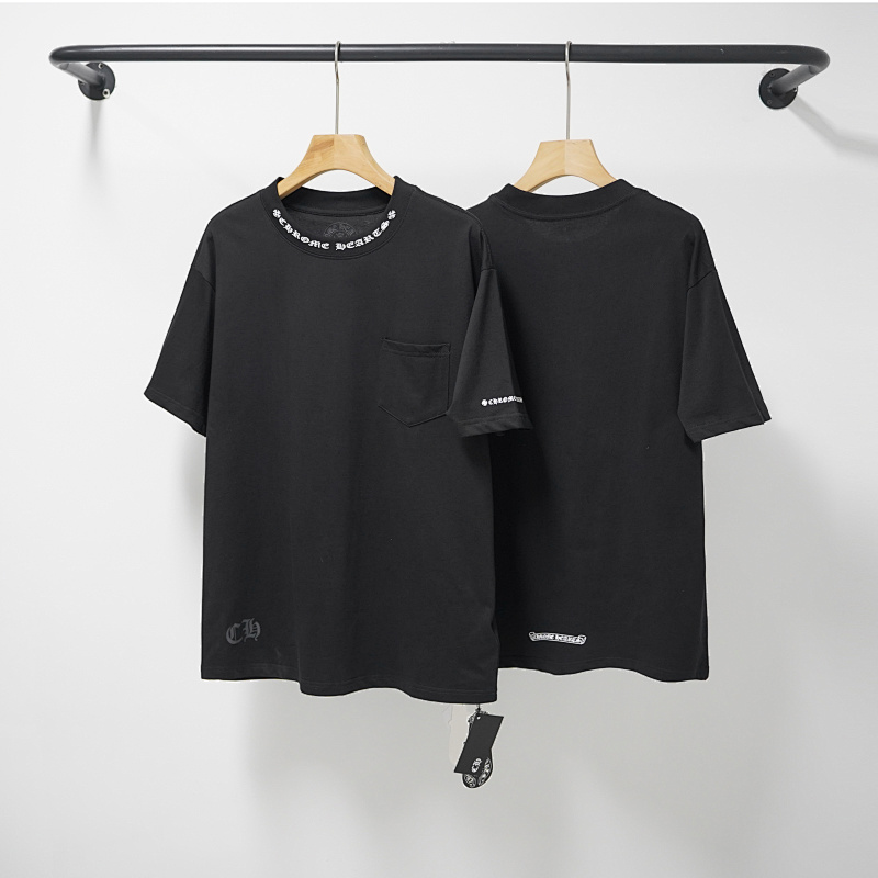 Chrome Hearts Black White Graphic 2237 Short Sleeve T-Shirt