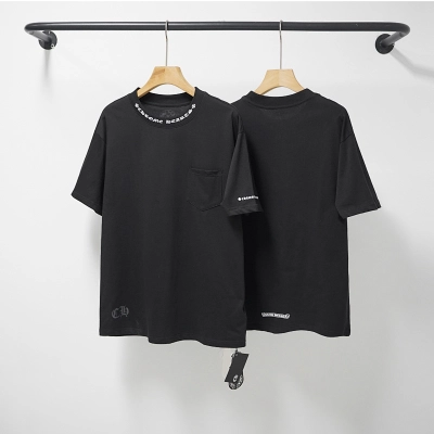 Chrome Hearts Black White Graphic 2237 Short Sleeve T-Shirt 02