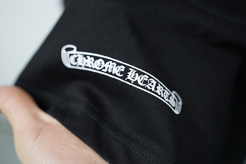 Chrome Hearts Black White Graphic 2237 Short Sleeve T-Shirt