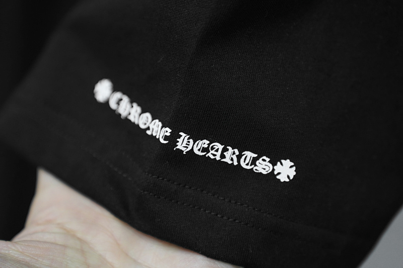 Chrome Hearts Black White Graphic 2237 Short Sleeve T-Shirt