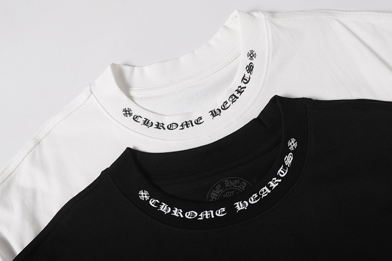 Chrome Hearts Black White Graphic 2237 Short Sleeve T-Shirt