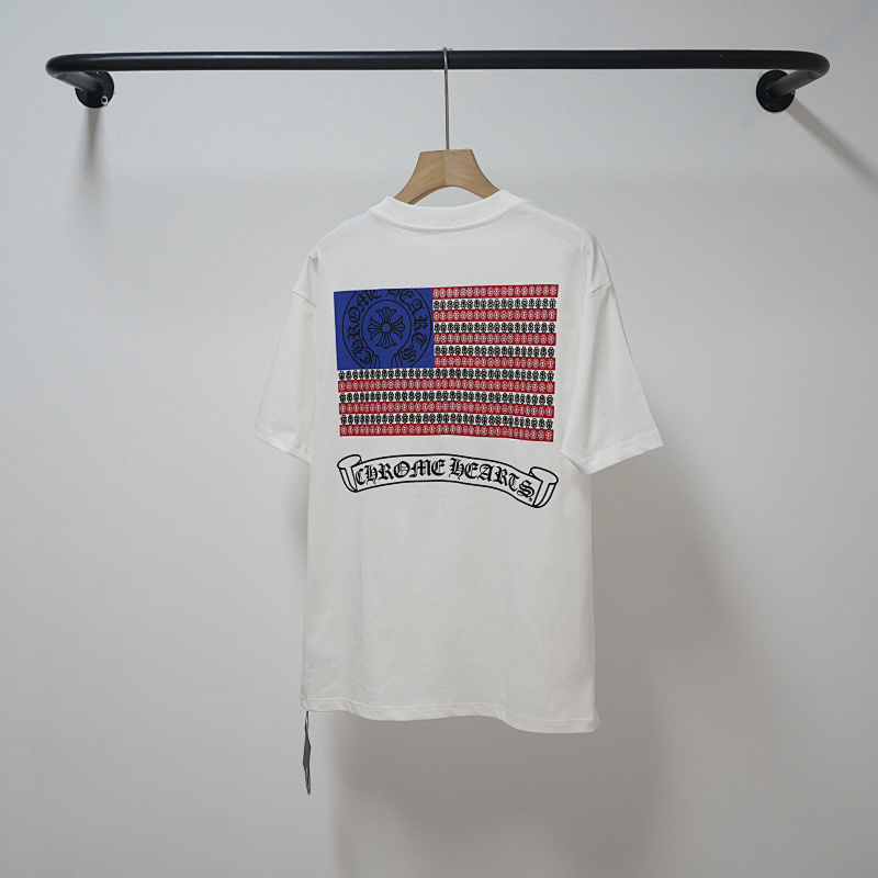 Chrome Hearts Black White Graphic 2240 Short Sleeve T-Shirt