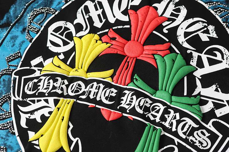 Chrome Hearts Black White Graphic 2255 Short Sleeve T-Shirt