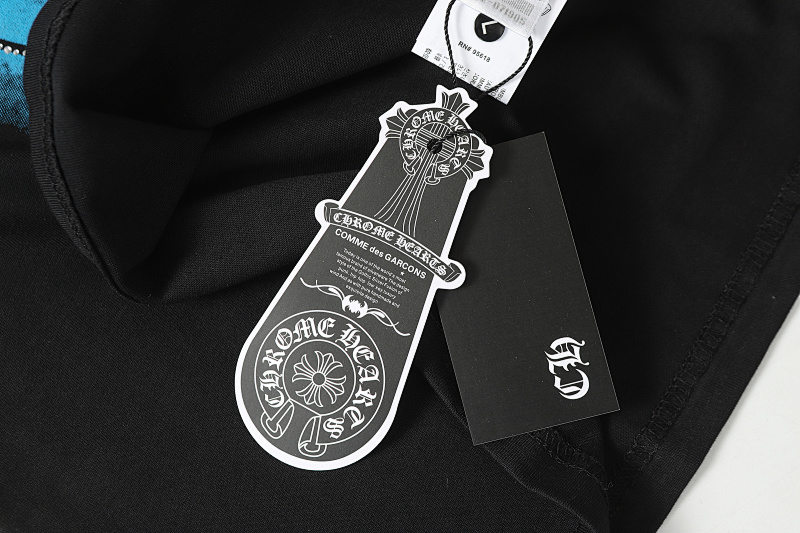 Chrome Hearts Black White Graphic 2255 Short Sleeve T-Shirt