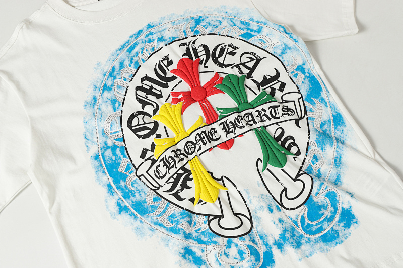 Chrome Hearts Black White Graphic 2255 Short Sleeve T-Shirt