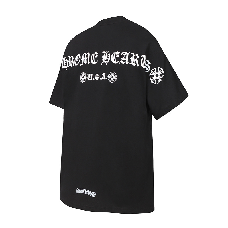 Chrome Hearts Black White Gray Black White 2021 Short Sleeve T-Shirt