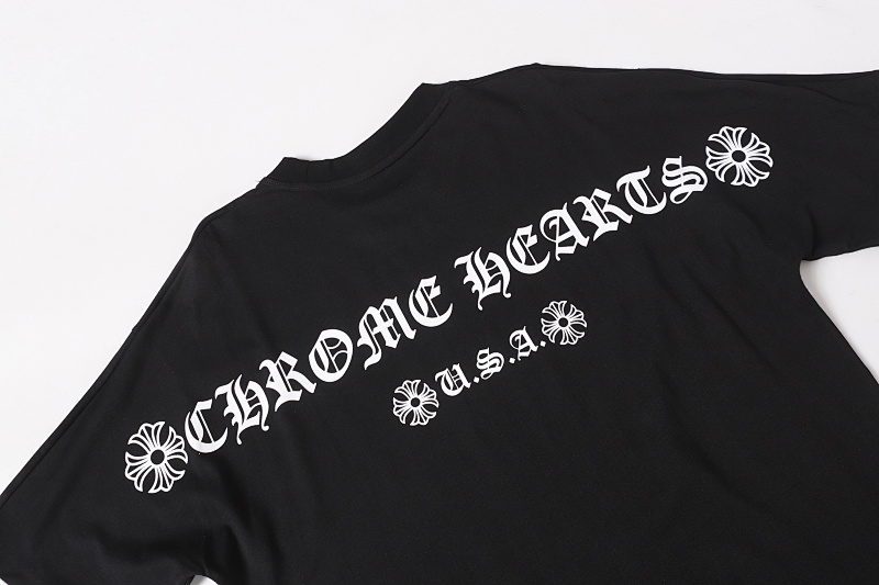 Chrome Hearts Black White Gray Black White 2021 Short Sleeve T-Shirt