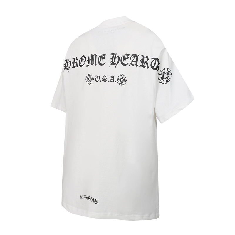 Chrome Hearts Black White Gray Black White 2021 Short Sleeve T-Shirt