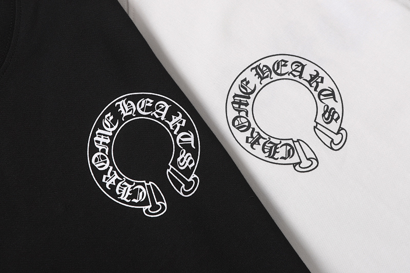 Chrome Hearts Black White Gray Black White 2021 Short Sleeve T-Shirt