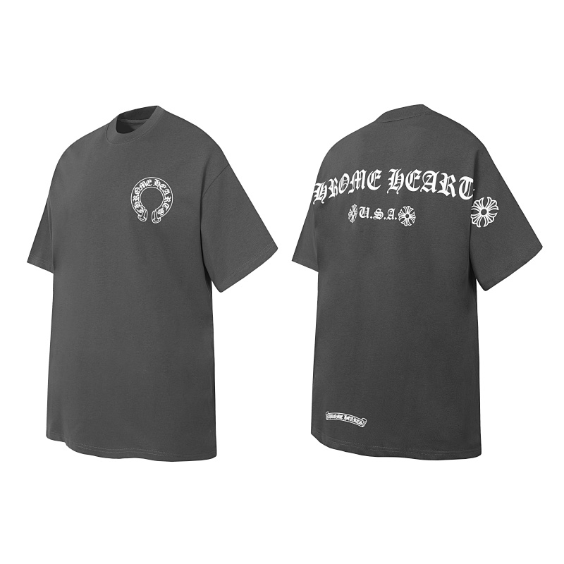 Chrome Hearts Black White Gray Black White 2021 Short Sleeve T-Shirt