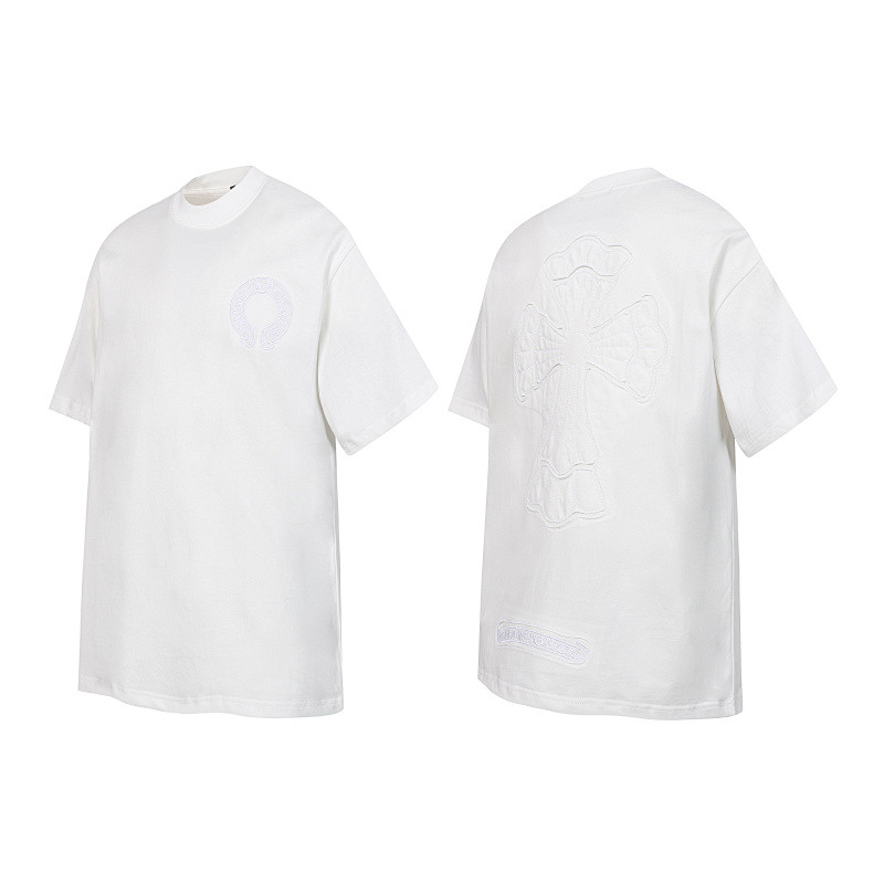 Chrome Hearts Black White Gray Black White 2215 Short Sleeve T-Shirt