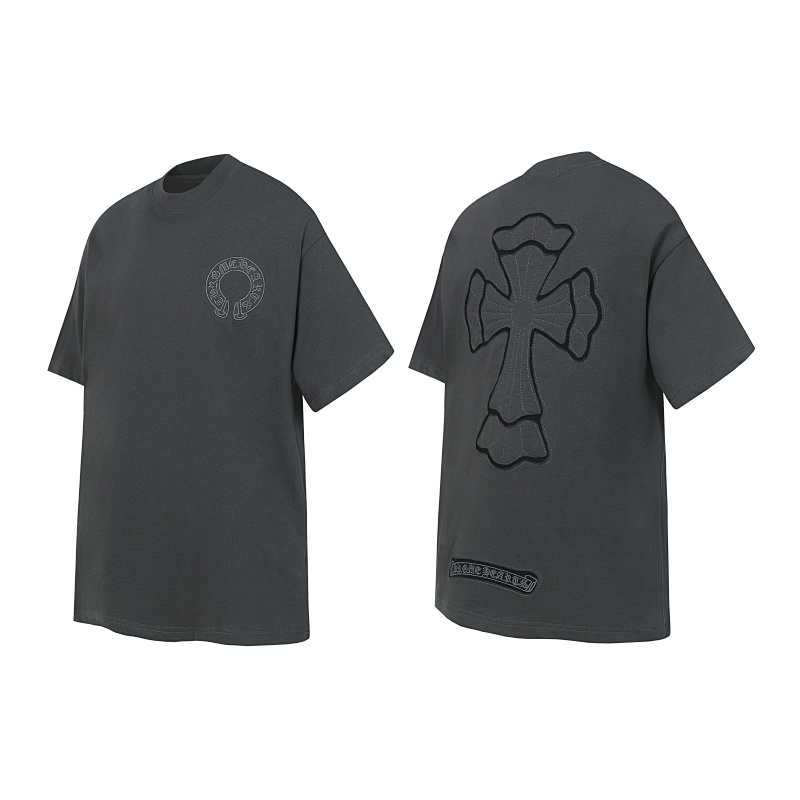 Chrome Hearts Black White Gray Black White 2215 Short Sleeve T-Shirt