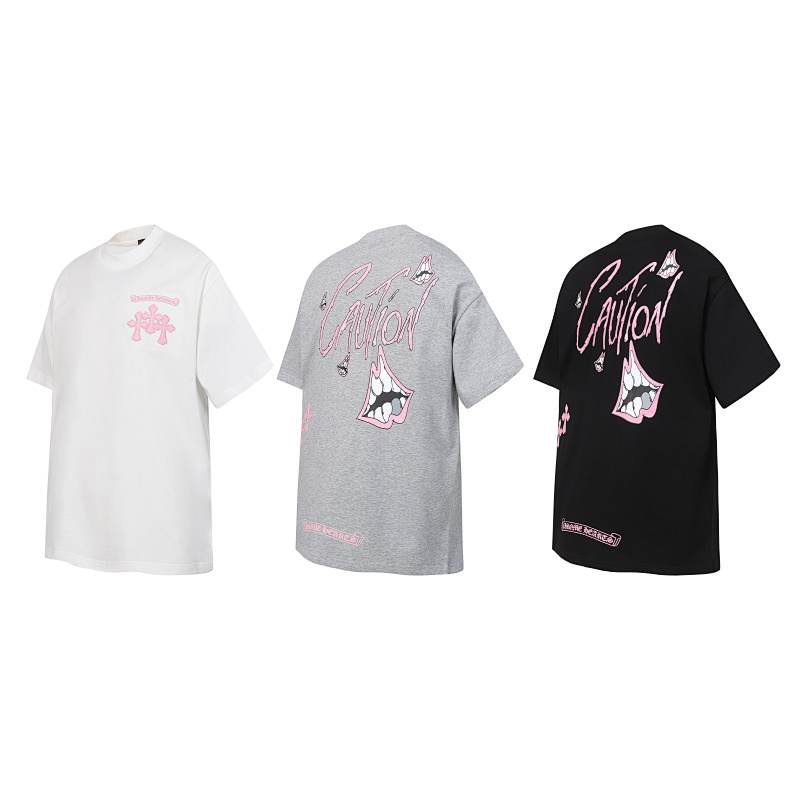 Chrome Hearts Black White Gray Black White 2233 Short Sleeve T-Shirt