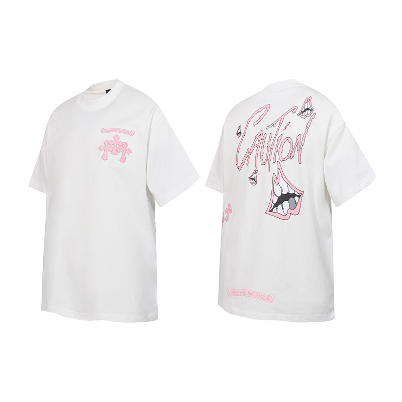 Chrome Hearts Black White Gray Black White 2233 Short Sleeve T-Shirt