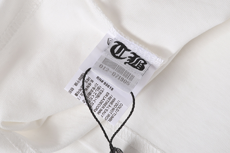 Chrome Hearts Black White Gray Black White 2233 Short Sleeve T-Shirt