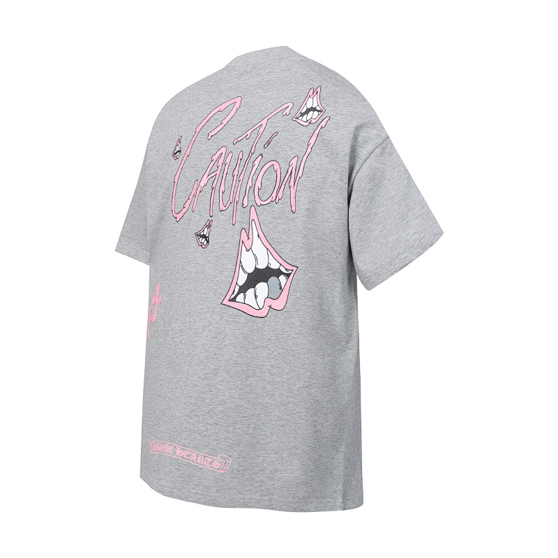 Chrome Hearts Black White Gray Black White 2233 Short Sleeve T-Shirt
