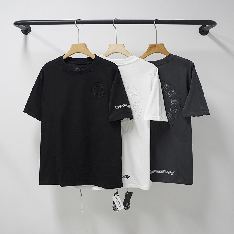 Chrome Hearts Black White Gray Black White 2239 Short Sleeve T-Shirt