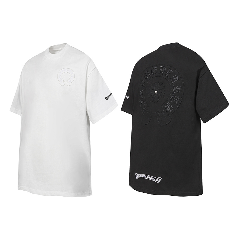 Chrome Hearts Black White Gray Black White 2239 Short Sleeve T-Shirt