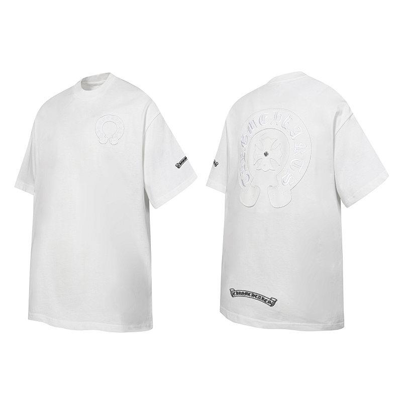 Chrome Hearts Black White Gray Black White 2239 Short Sleeve T-Shirt