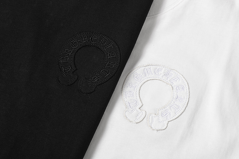 Chrome Hearts Black White Gray Black White 2239 Short Sleeve T-Shirt