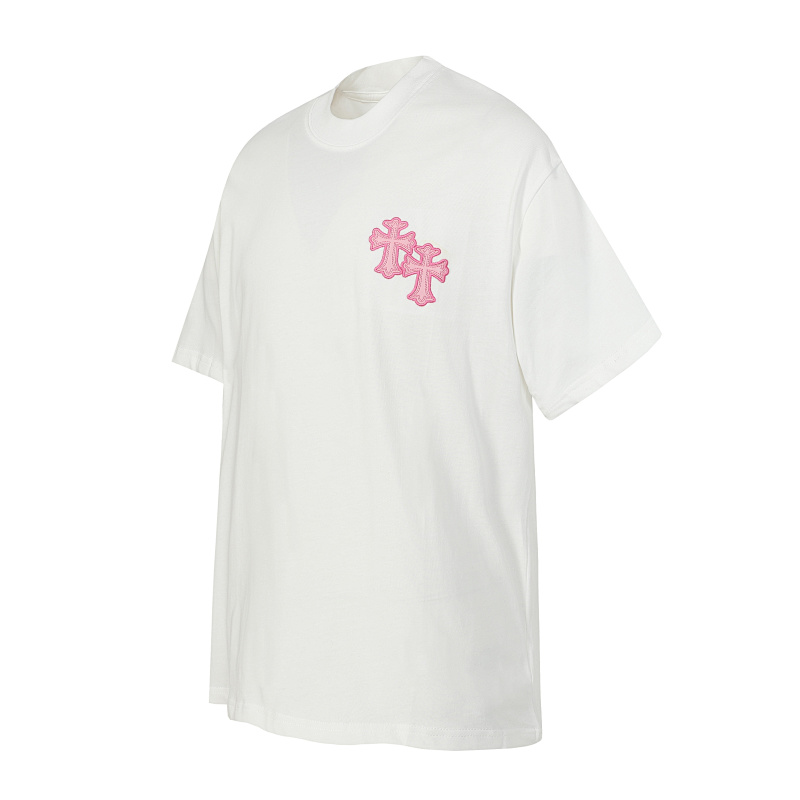 Chrome Hearts Black White Pink Black White 2207 Short Sleeve T-Shirt