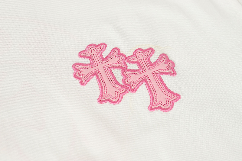 Chrome Hearts Black White Pink Black White 2207 Short Sleeve T-Shirt