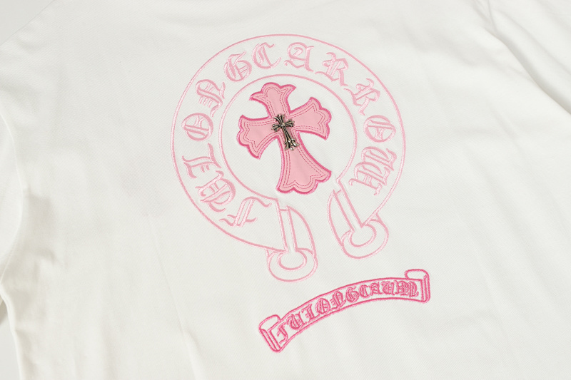Chrome Hearts Black White Pink Black White 2207 Short Sleeve T-Shirt