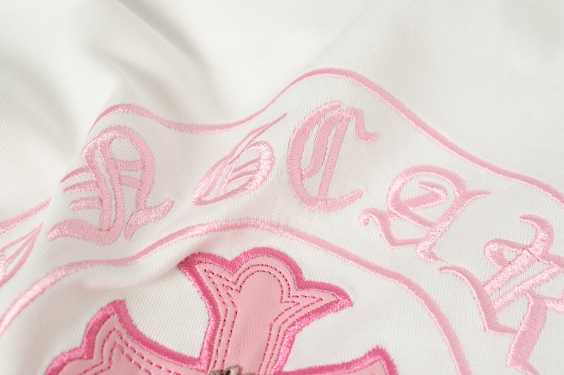 Chrome Hearts Black White Pink Black White 2207 Short Sleeve T-Shirt