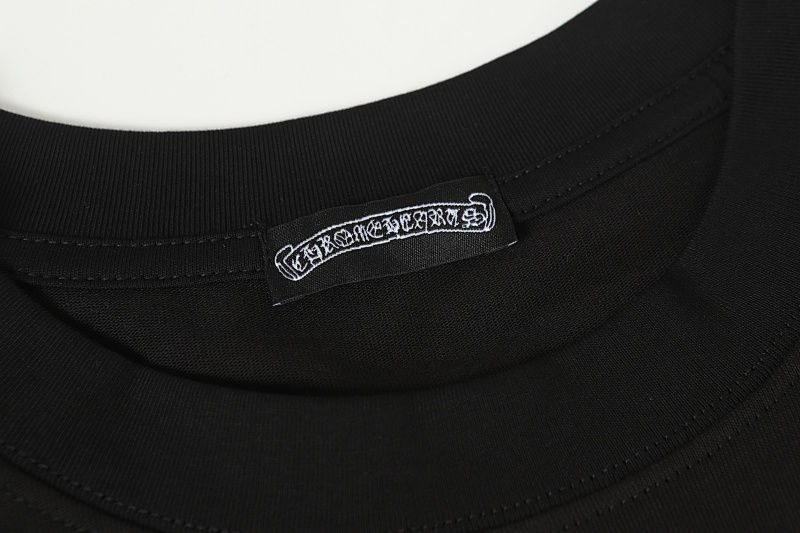 Chrome Hearts Black White Pink Black White 2207 Short Sleeve T-Shirt