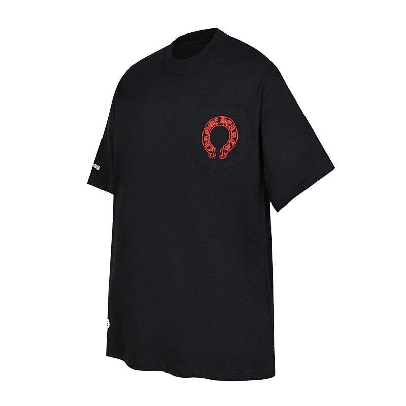 Chrome Hearts Black White Pink Black White 2221 Short Sleeve T-Shirt