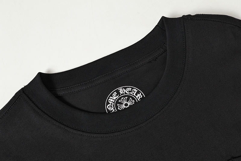 Chrome Hearts Black White Pink Black White 2221 Short Sleeve T-Shirt