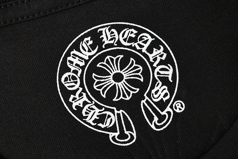Chrome Hearts Black White Pink Black White 2221 Short Sleeve T-Shirt