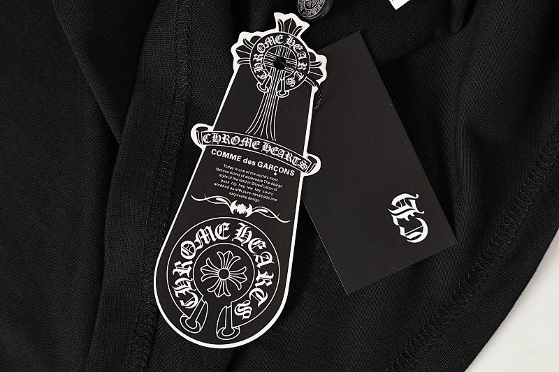 Chrome Hearts Black White Pink Black White 2221 Short Sleeve T-Shirt