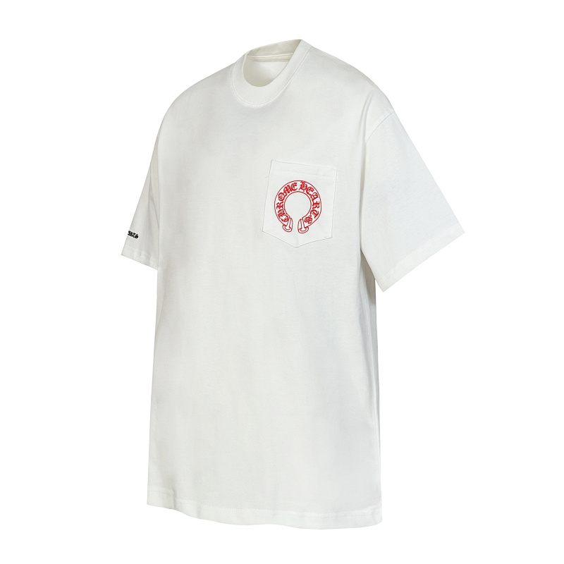 Chrome Hearts Black White Pink Black White 2221 Short Sleeve T-Shirt
