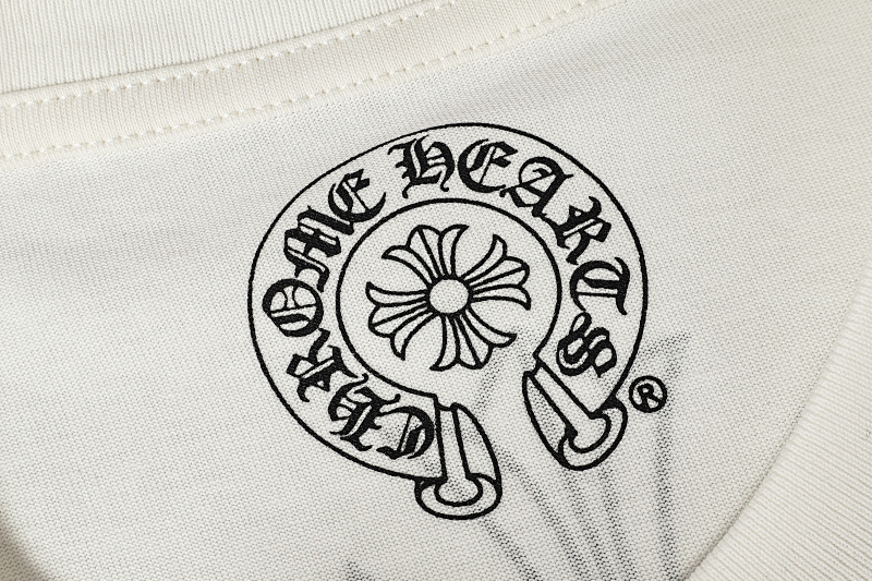 Chrome Hearts Black White Pink Black White 2221 Short Sleeve T-Shirt