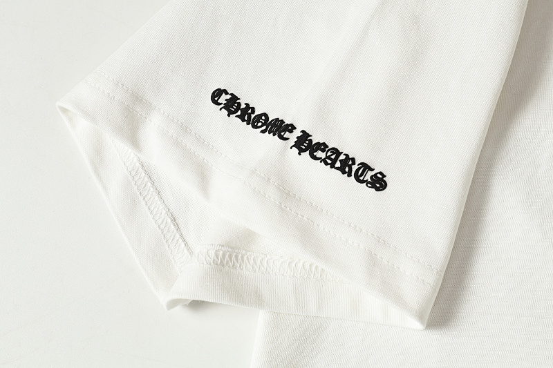Chrome Hearts Black White Pink Black White 2221 Short Sleeve T-Shirt