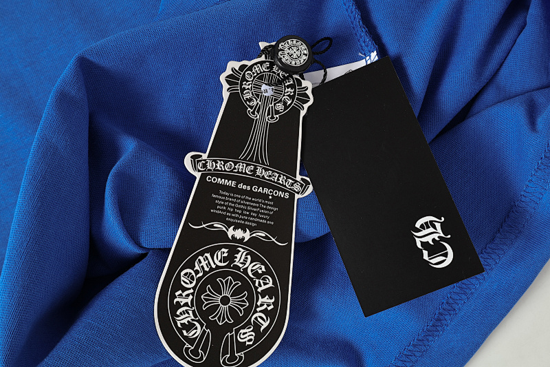 Chrome Hearts Blue Graphic 2214 Short Sleeve T-Shirt