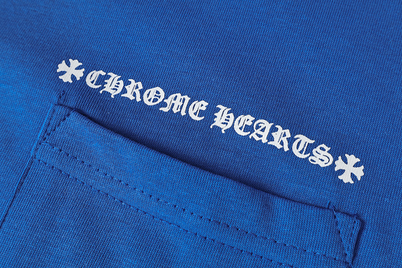 Chrome Hearts Blue Graphic 2214 Short Sleeve T-Shirt