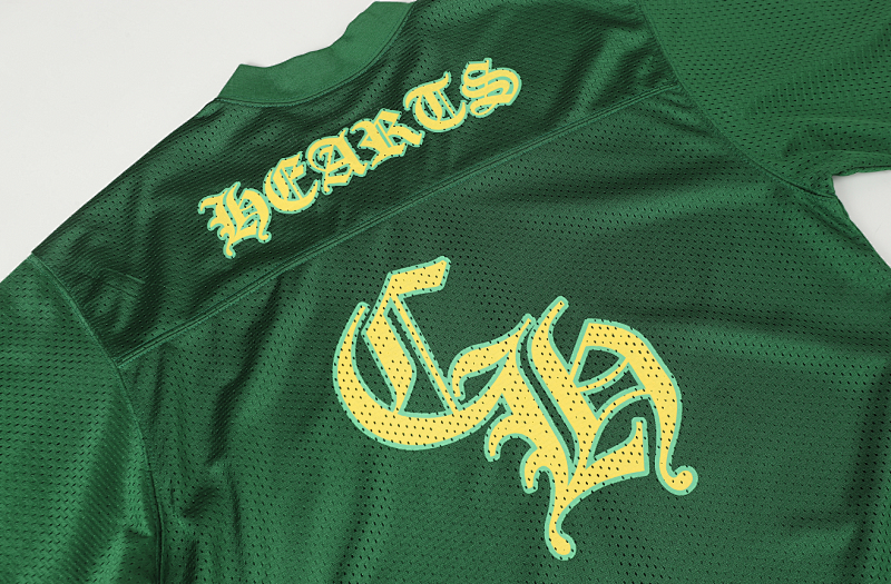 Chrome Hearts CH Sanskrit Print Mesh Double-Layer Hockey Sports Set