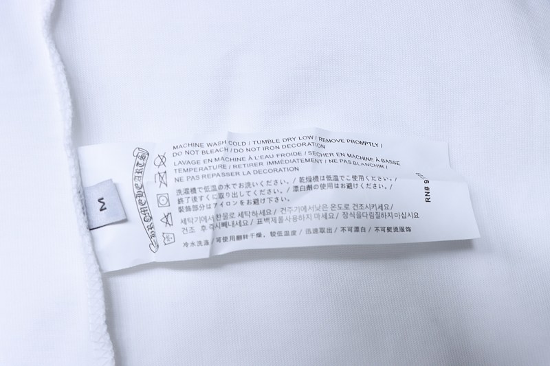 Chrome Hearts Colorful Cross Cluster Colorful Cross Cross Embroidered Short Sleeve T-Shirt Style 1