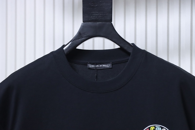 Chrome Hearts Colorful Cross Cluster Colorful Cross Cross Embroidered Short Sleeve T-Shirt Style 2