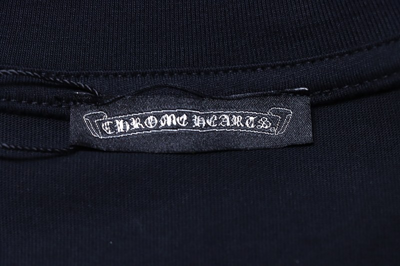 Chrome Hearts Colorful Cross Cluster Colorful Cross Cross Embroidered Short Sleeve T-Shirt Style 2