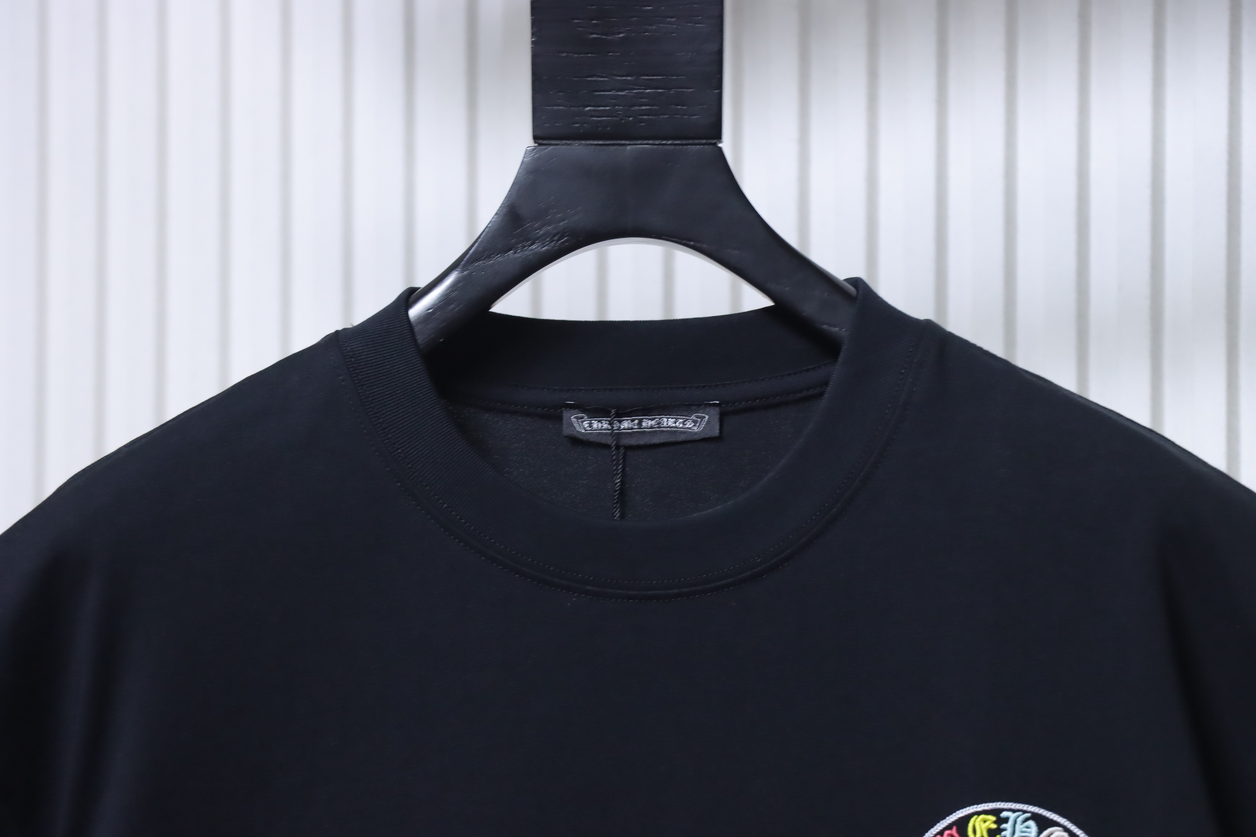 Chrome Hearts Colorful Cross Cluster Colorful Cross Cross Embroidered Short Sleeve T-Shirt Style 2