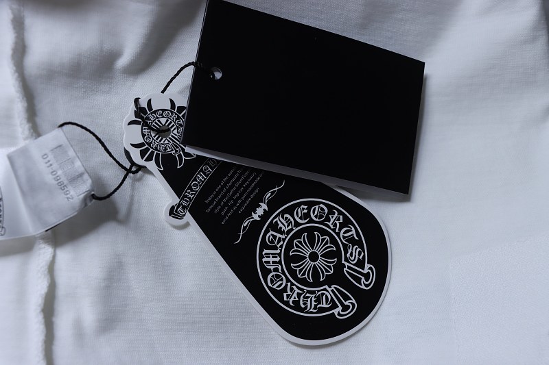 Chrome Hearts Colorful Cross Cross Applique CH Short Sleeve T-Shirt Style 2