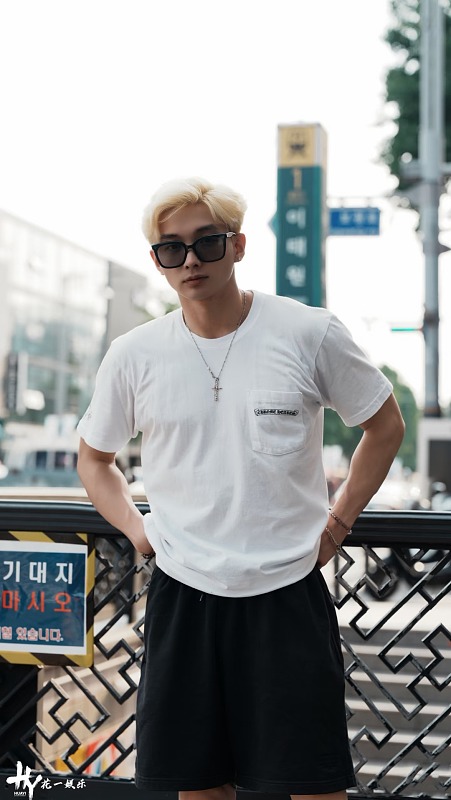 Chrome Hearts Colorful Cross Cross Print CH Short Sleeve T-Shirt