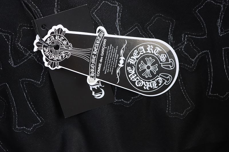 Chrome Hearts Cross Leather Label Hardware Short Sleeve T-Shirt Style 2