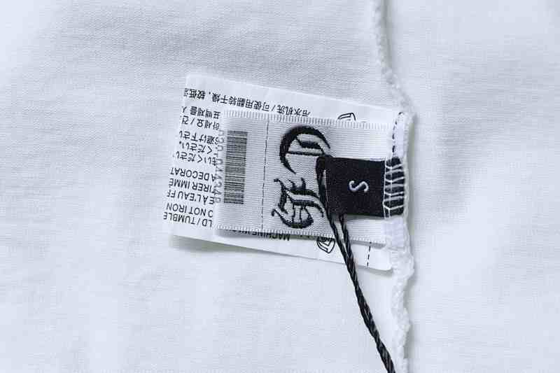 Chrome Hearts Cross Leather Label Label Strip Short Sleeve T-Shirt Style 1