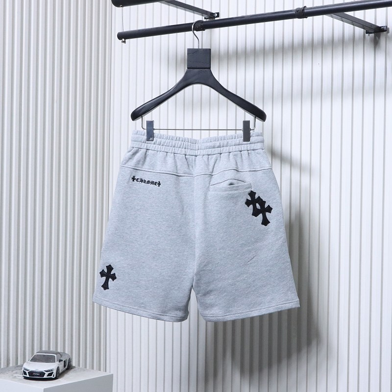 Chrome Hearts Cross Leather Patch Embroidered Shorts Style 1