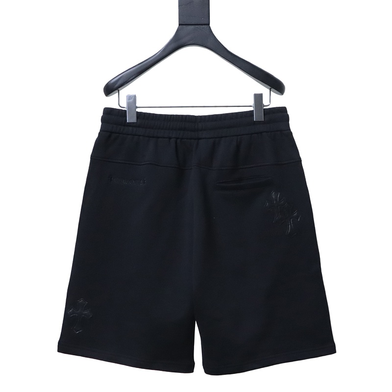 Chrome Hearts Cross Leather Patch Embroidered Shorts Style 2
